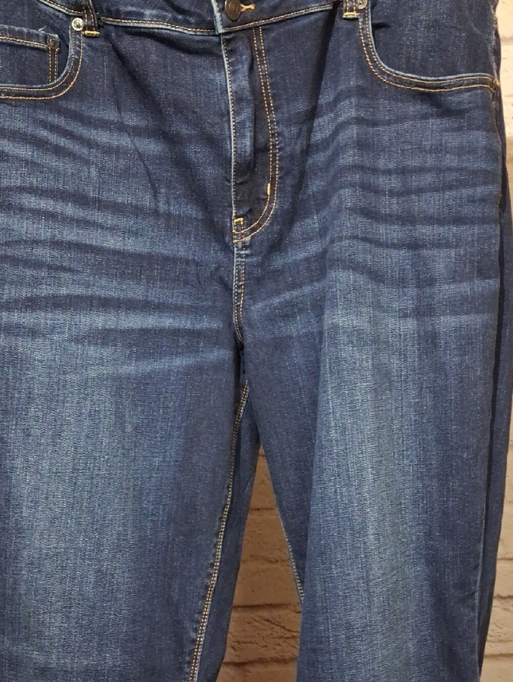 American Eagle Outfitters Dark Blue Flare Jeans - Picture 6 of 9